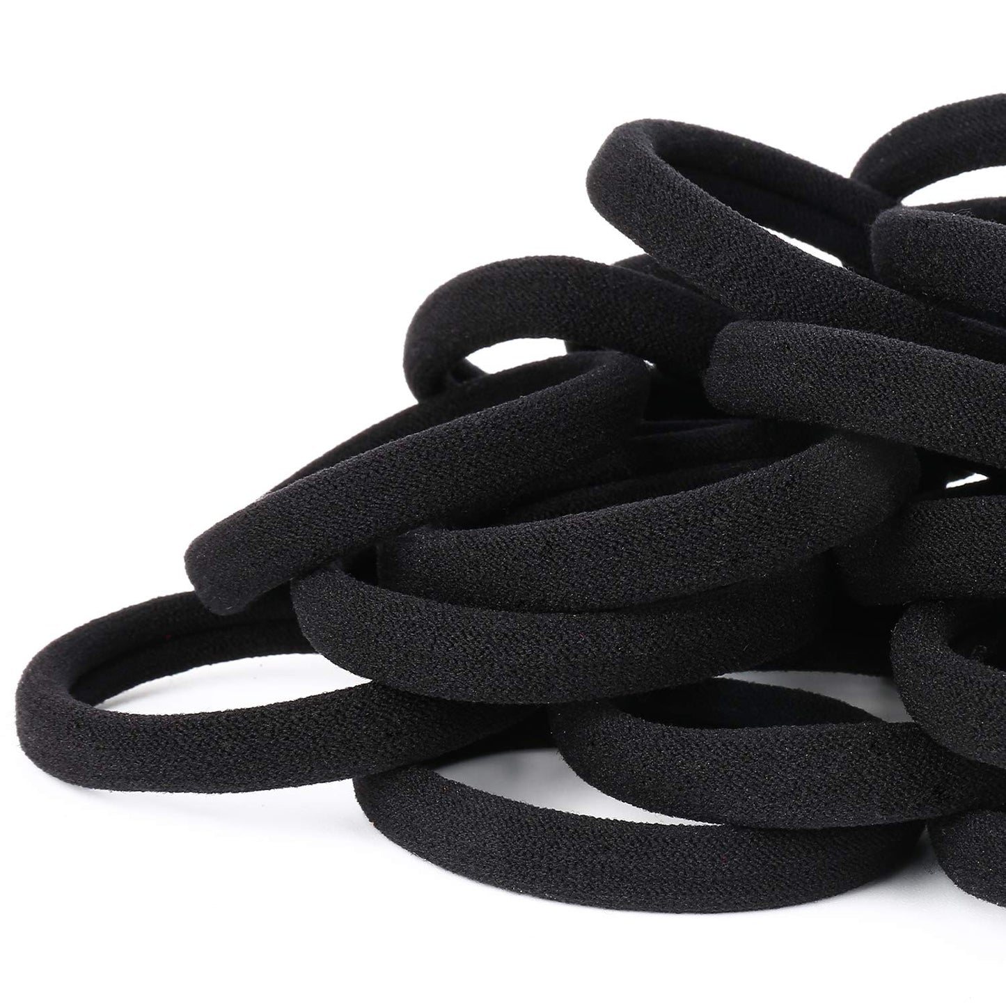 50PCS Black Hair Ties