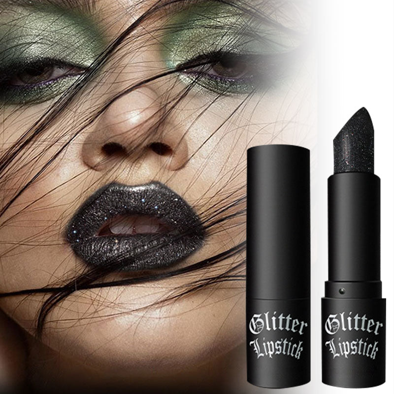 Matte Permanent Lipstick With Fine Glitter